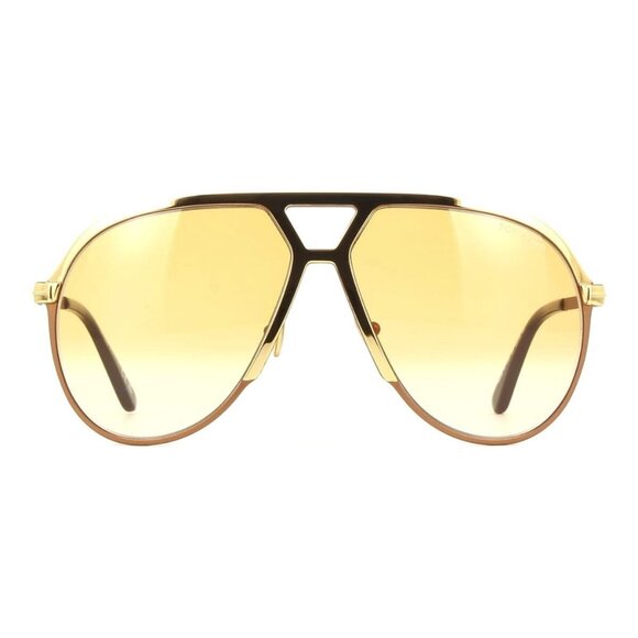 New TOM FORD Xavier Gold Aviator FT1060/S 30F Sunglasses Women - Picture 2 of 4